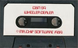 Cartridge artwork for Wheeler Dealer on the Commodore 64.