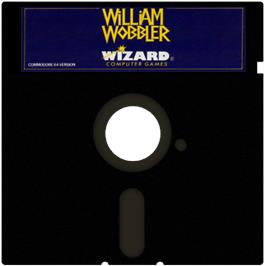 Cartridge artwork for William Wobbler on the Commodore 64.