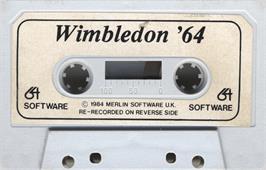 Cartridge artwork for Wimbledon '64 on the Commodore 64.
