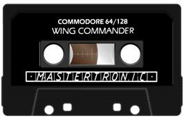 Cartridge artwork for Wing Commander on the Commodore 64.