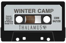 Cartridge artwork for Winter Camp on the Commodore 64.