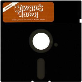 Cartridge artwork for Wizard's Crown on the Commodore 64.