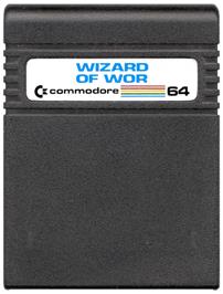 Cartridge artwork for Wizard of Wor (1982 - MAX) on the Commodore 64.