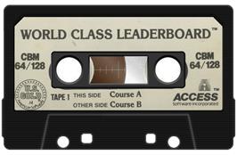 Cartridge artwork for World Class Leader Board on the Commodore 64.