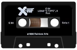 Cartridge artwork for X-Out on the Commodore 64.