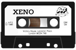 Cartridge artwork for Xeno on the Commodore 64.