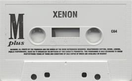 Cartridge artwork for Xenon (Henky Design) on the Commodore 64.