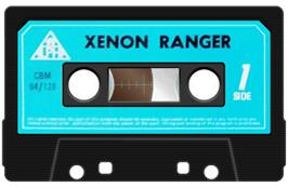 Cartridge artwork for Xenon Ranger on the Commodore 64.