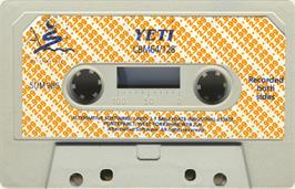 Cartridge artwork for Yeti on the Commodore 64.