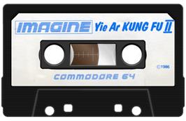 Cartridge artwork for Yie Ar Kung-Fu 2 on the Commodore 64.