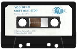 Cartridge artwork for Yogi Bear on the Commodore 64.