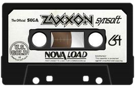 Cartridge artwork for Zaxxon (US Gold / SEGA) on the Commodore 64.