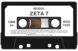 Cartridge artwork for Zeta-7 on the Commodore 64.
