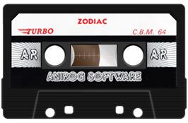 Cartridge artwork for Zodiac (John Bettels) on the Commodore 64.