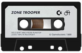 Cartridge artwork for Zone Trooper on the Commodore 64.