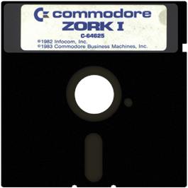 Cartridge artwork for Zork 1 - The Great Underground Empire on the Commodore 64.