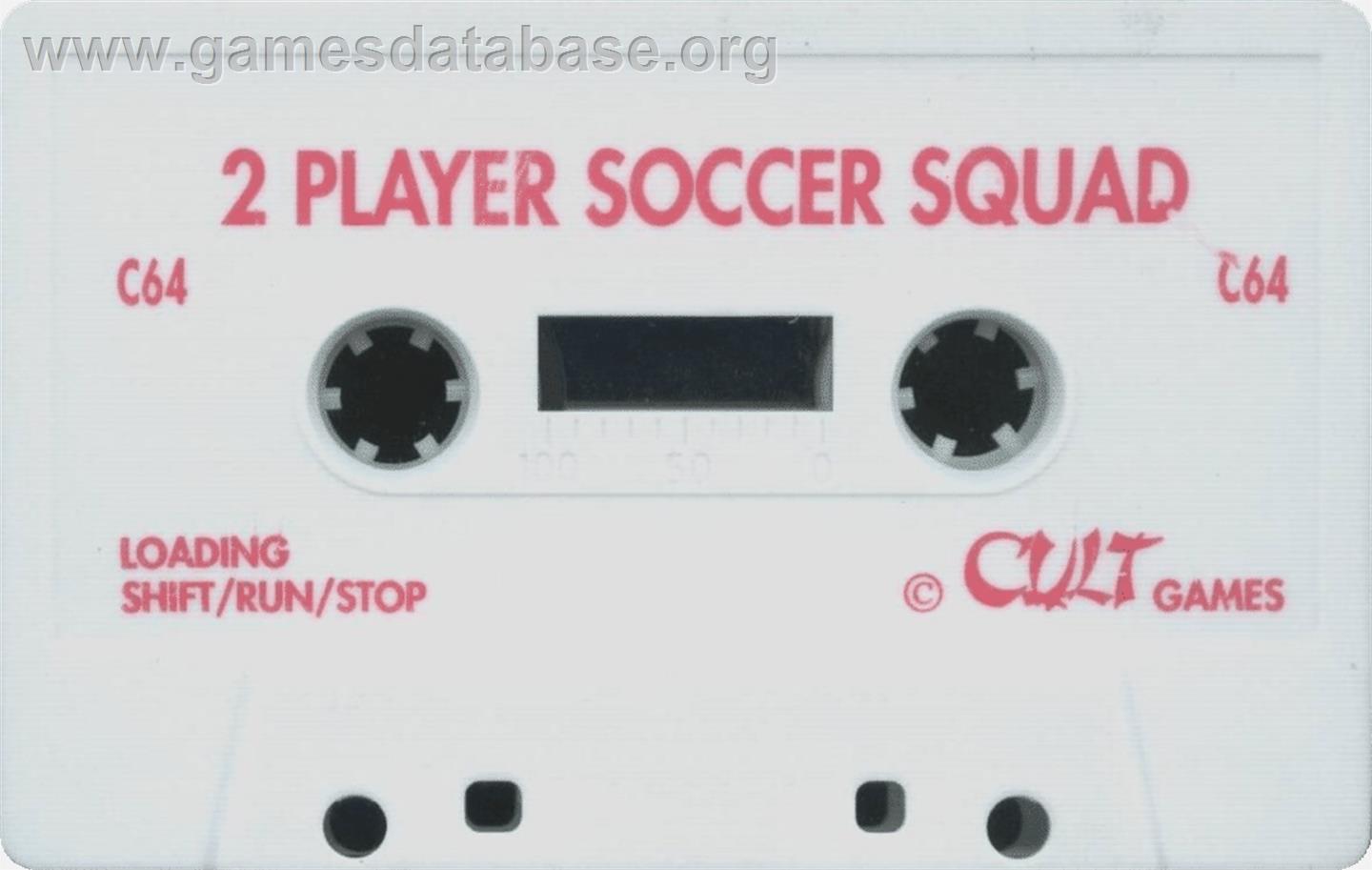 2 Player Soccer Squad - Commodore 64 - Artwork - Cartridge