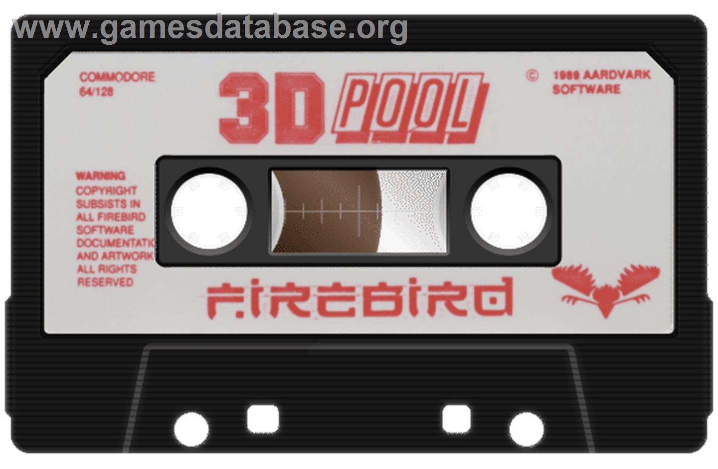 3D Pool - Commodore 64 - Artwork - Cartridge