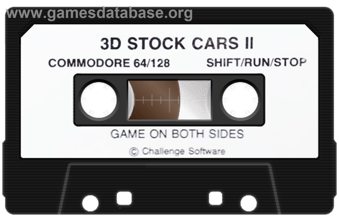 3D Stock Cars II - Commodore 64 - Artwork - Cartridge