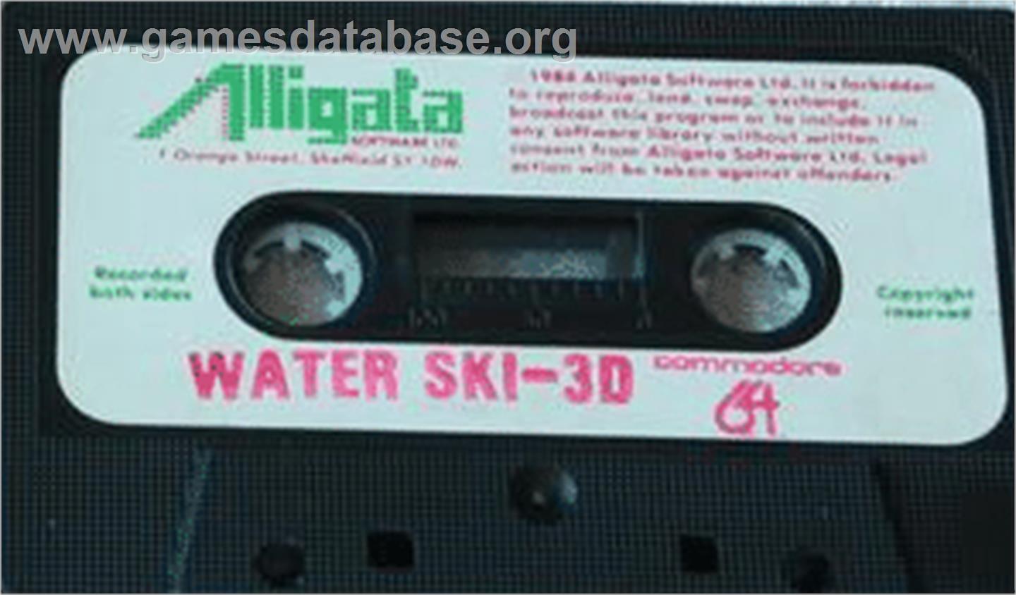 3D Waterski - Commodore 64 - Artwork - Cartridge