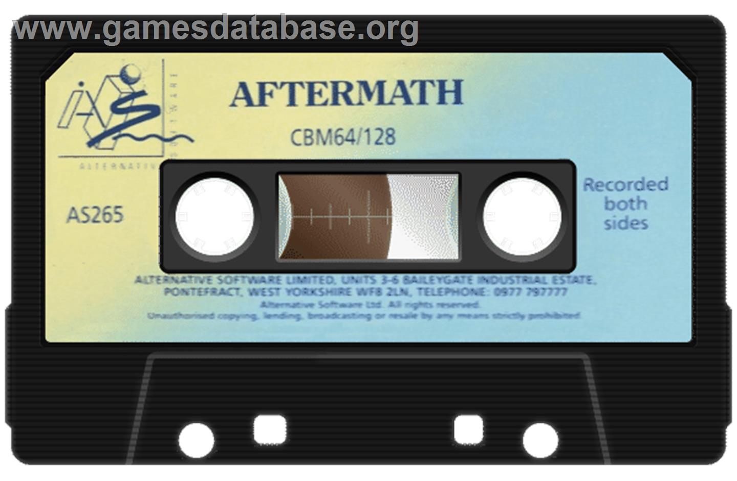 Aftermath (Alternative Software) - Commodore 64 - Artwork - Cartridge