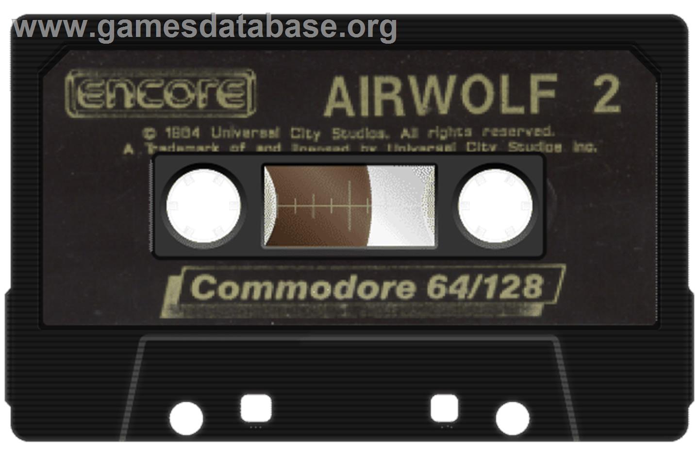 Airwolf 2 - Commodore 64 - Artwork - Cartridge