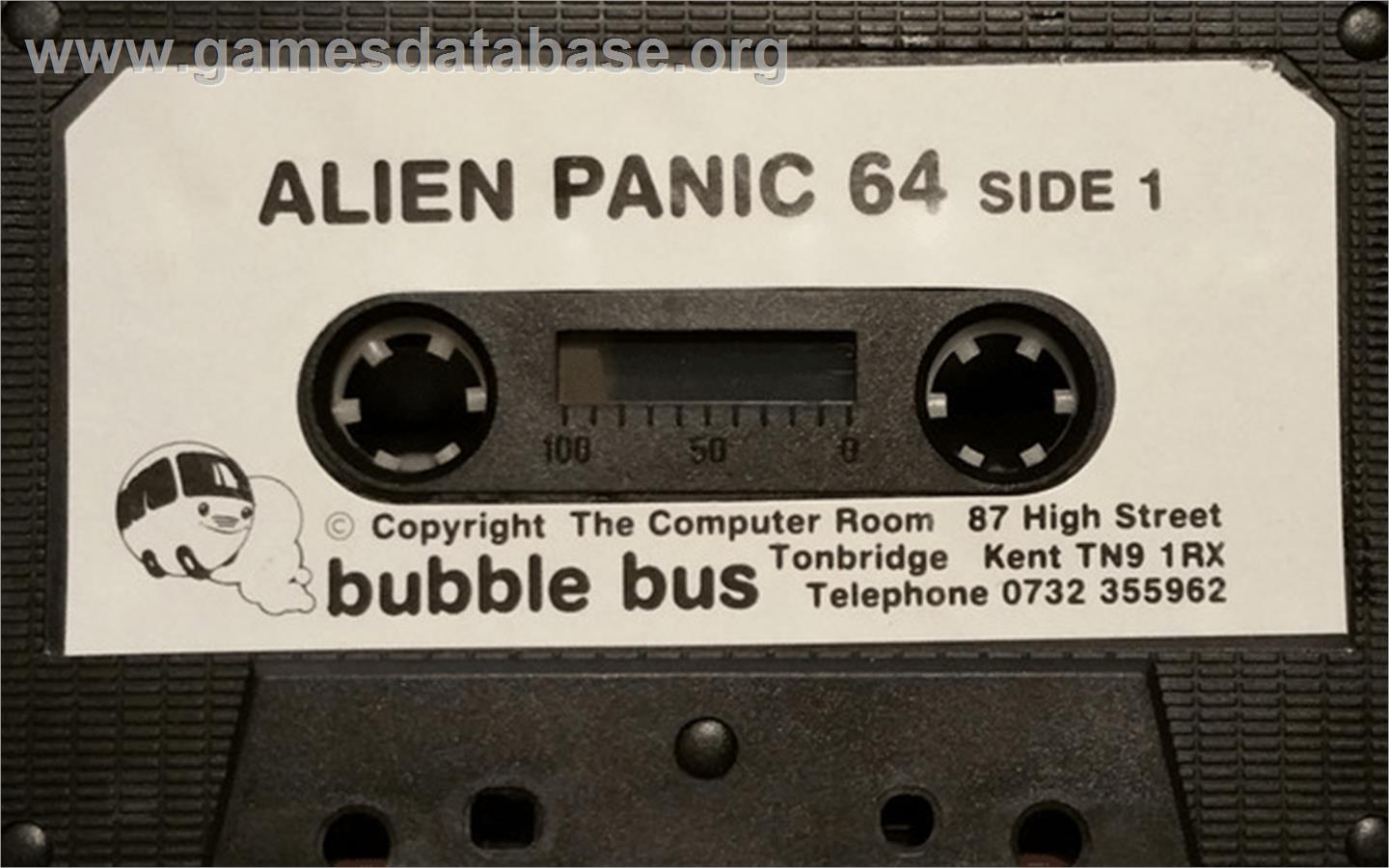 Alien Panic (Keypunch Software) - Commodore 64 - Artwork - Cartridge