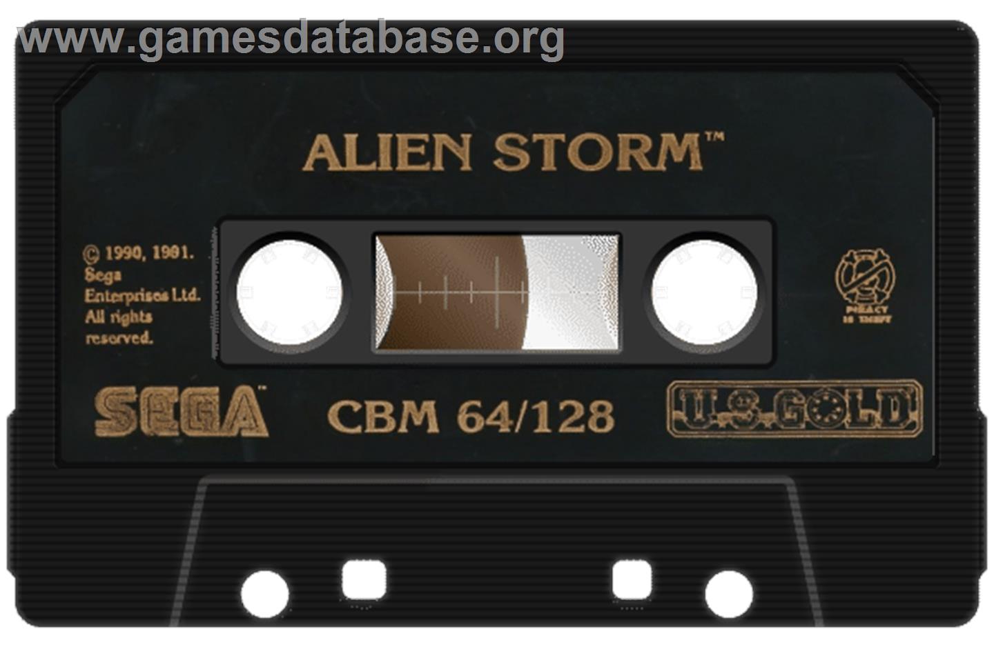Alien Storm - Commodore 64 - Artwork - Cartridge