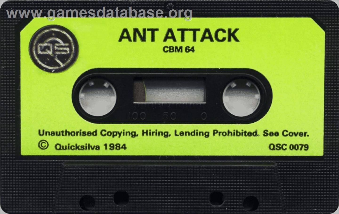 Ant Attack - Commodore 64 - Artwork - Cartridge