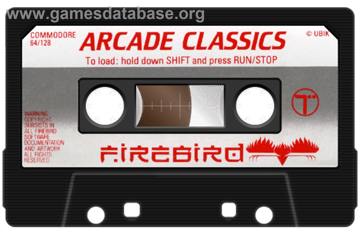 Arcade Classics - Commodore 64 - Artwork - Cartridge