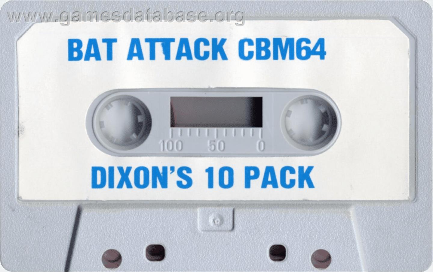 Bat Attack - Commodore 64 - Artwork - Cartridge