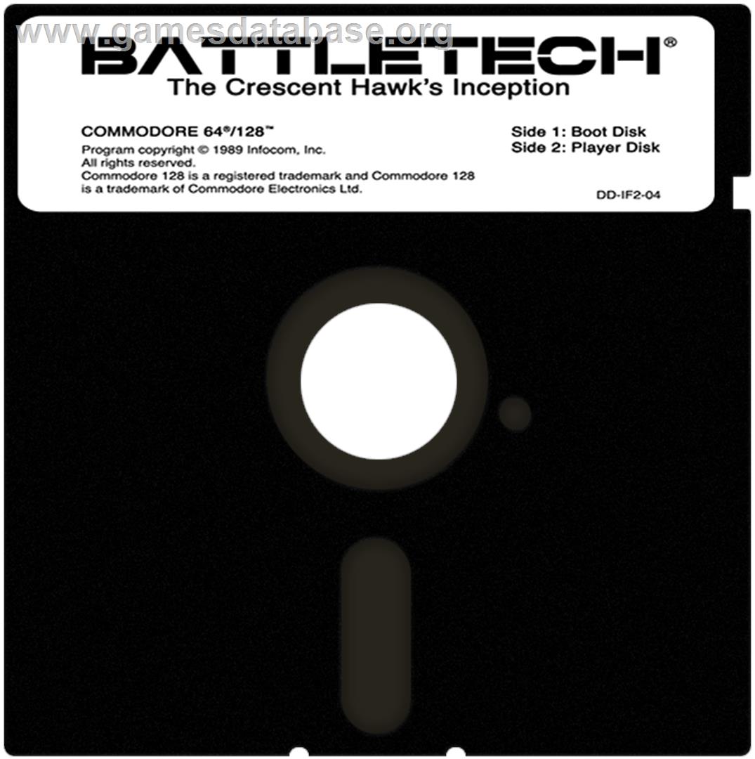 BattleTech: The Crescent Hawk's Inception - Commodore 64 - Artwork - Cartridge
