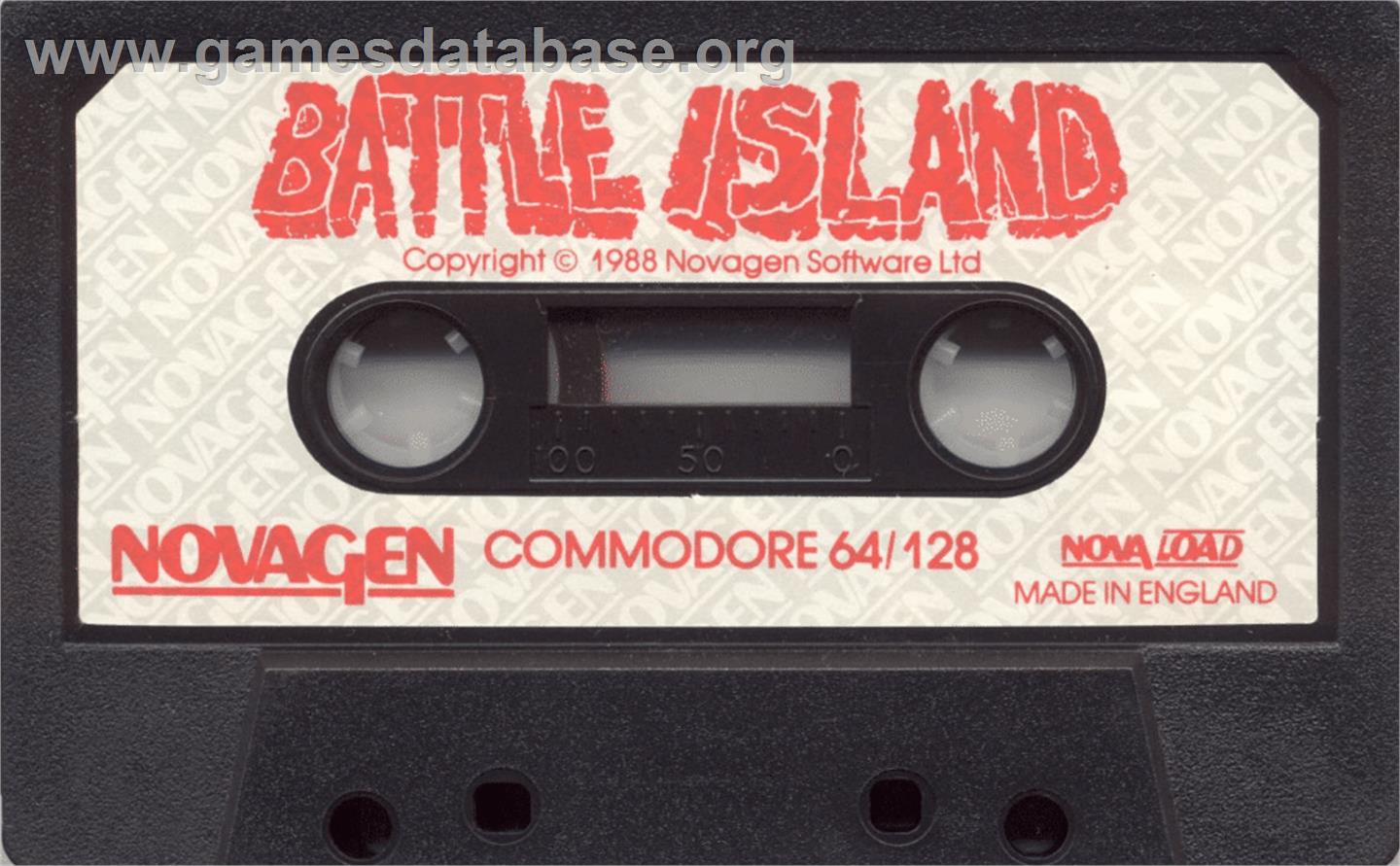 Battle Island - Commodore 64 - Artwork - Cartridge