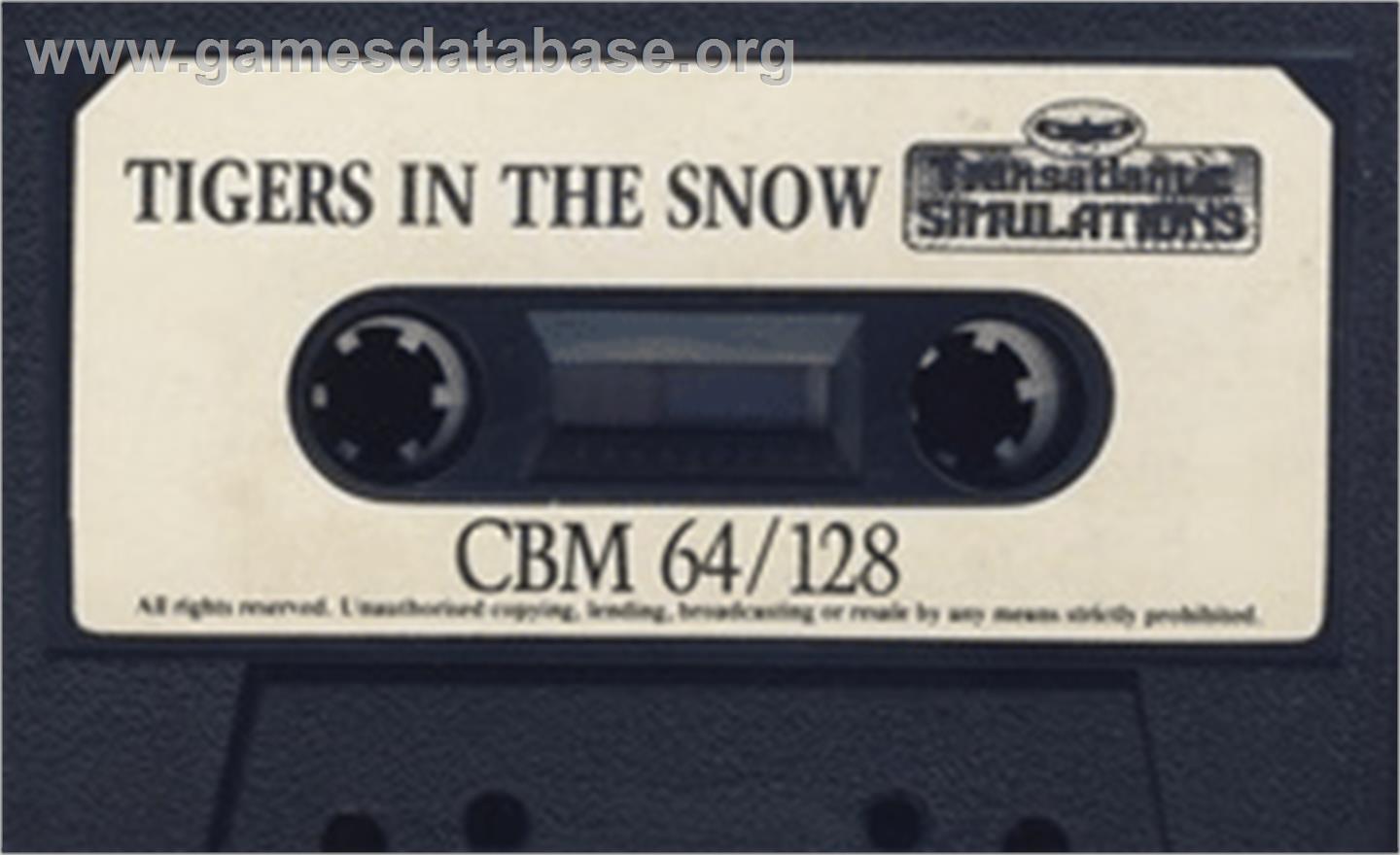 Battle Of The Bulge, The - Tigers In The Snow - Commodore 64 - Artwork - Cartridge
