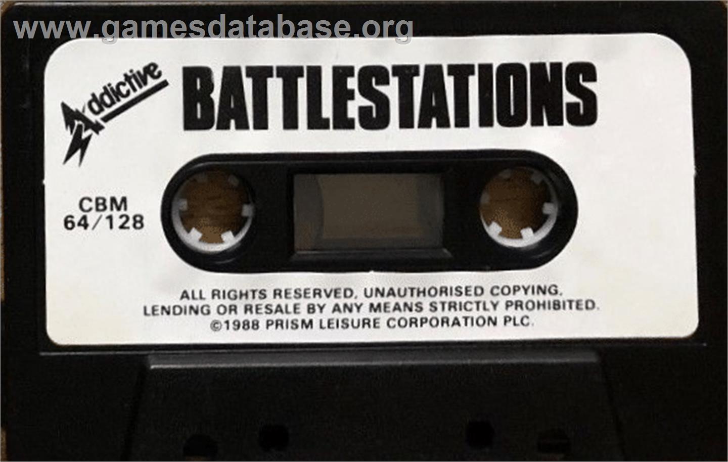 Battle Stations - Commodore 64 - Artwork - Cartridge