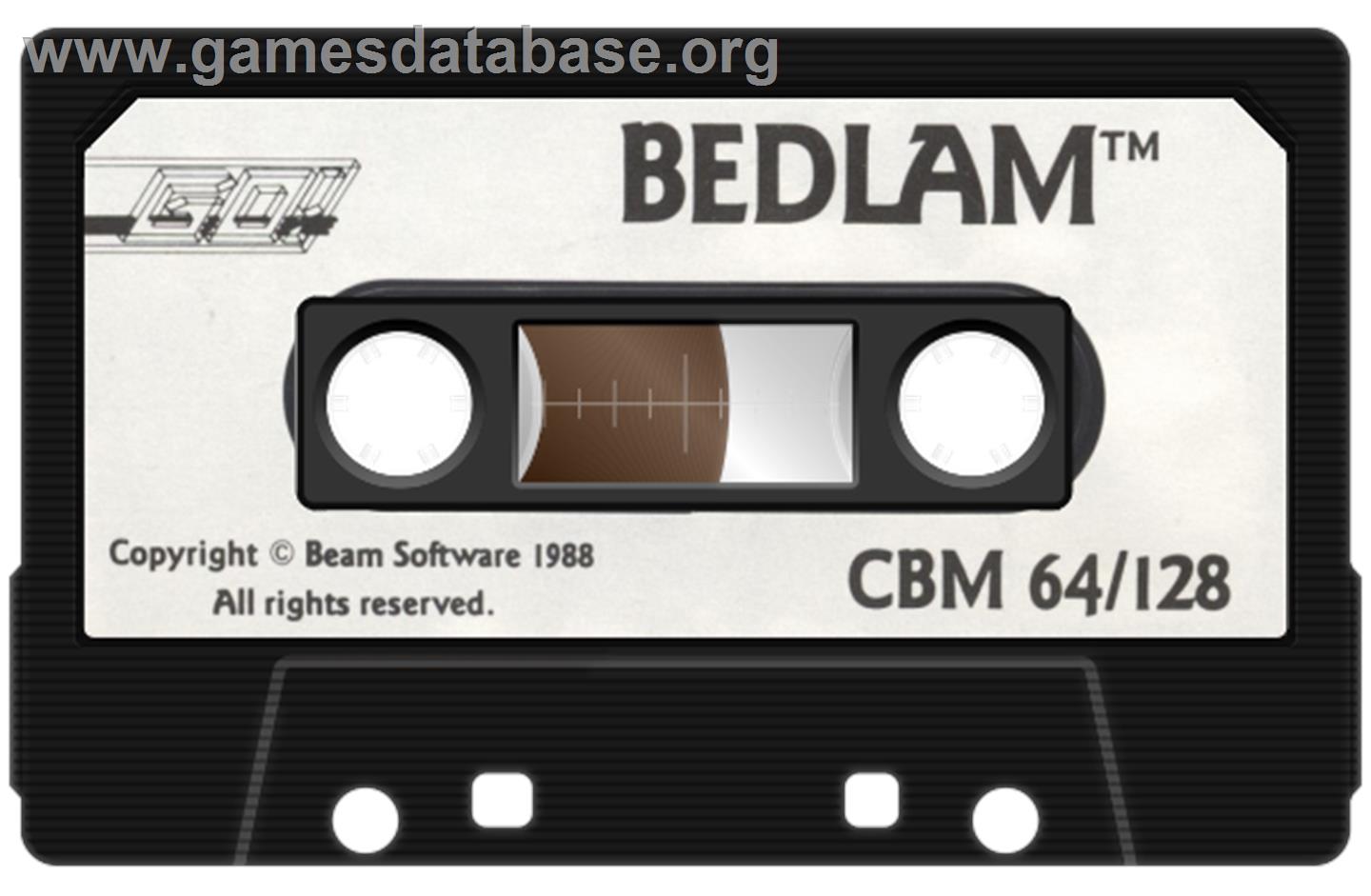 Bedlam - Commodore 64 - Artwork - Cartridge