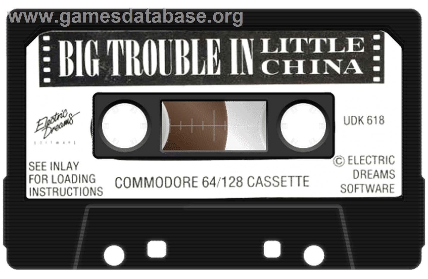 Big Trouble in Little China - Commodore 64 - Artwork - Cartridge