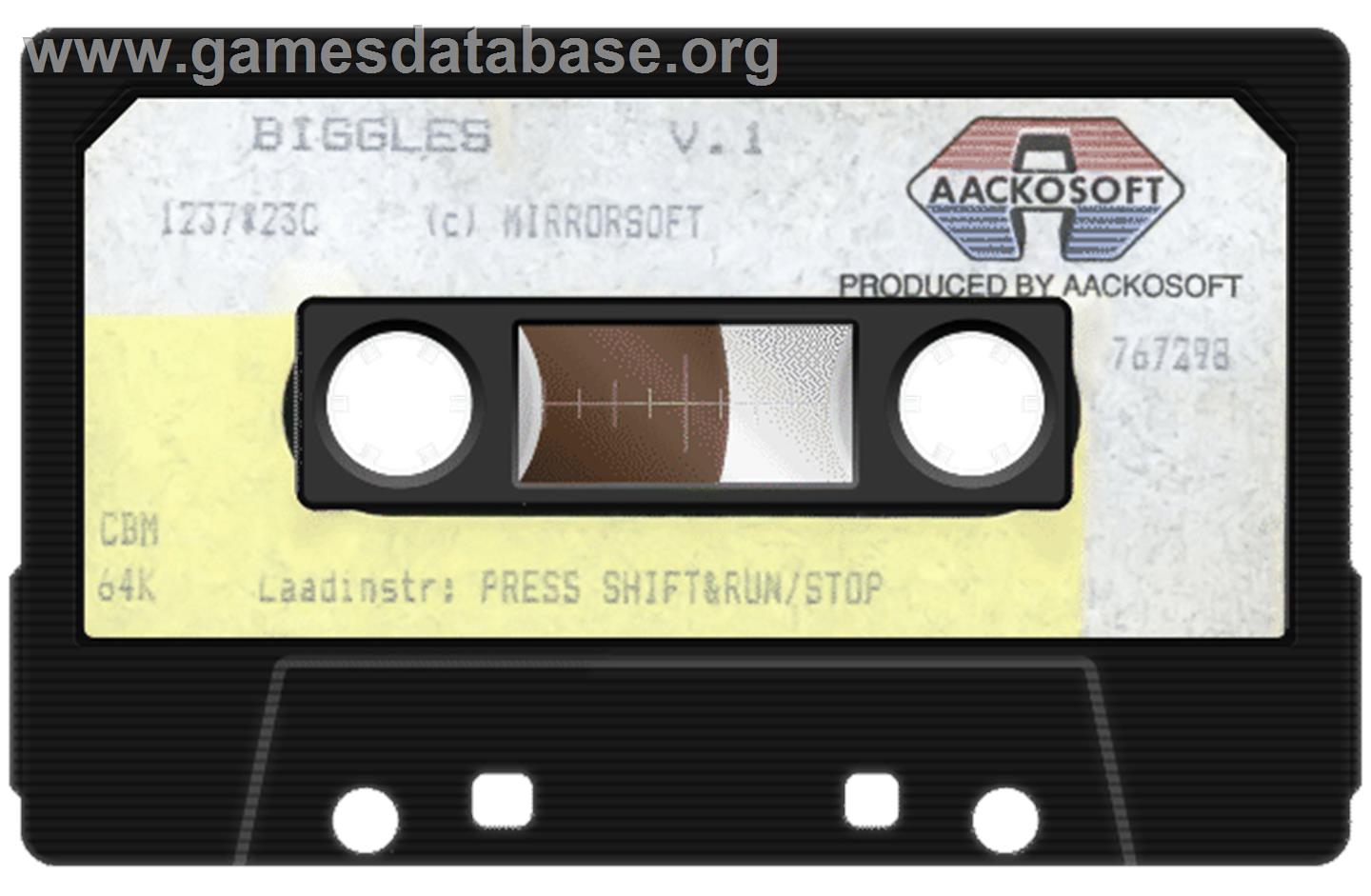 Biggles - Commodore 64 - Artwork - Cartridge