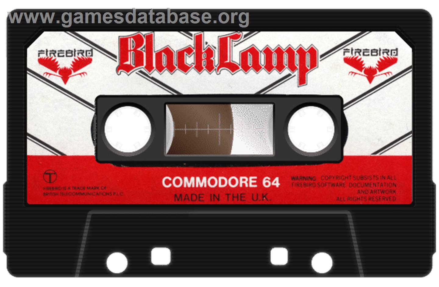 Black Lamp - Commodore 64 - Artwork - Cartridge