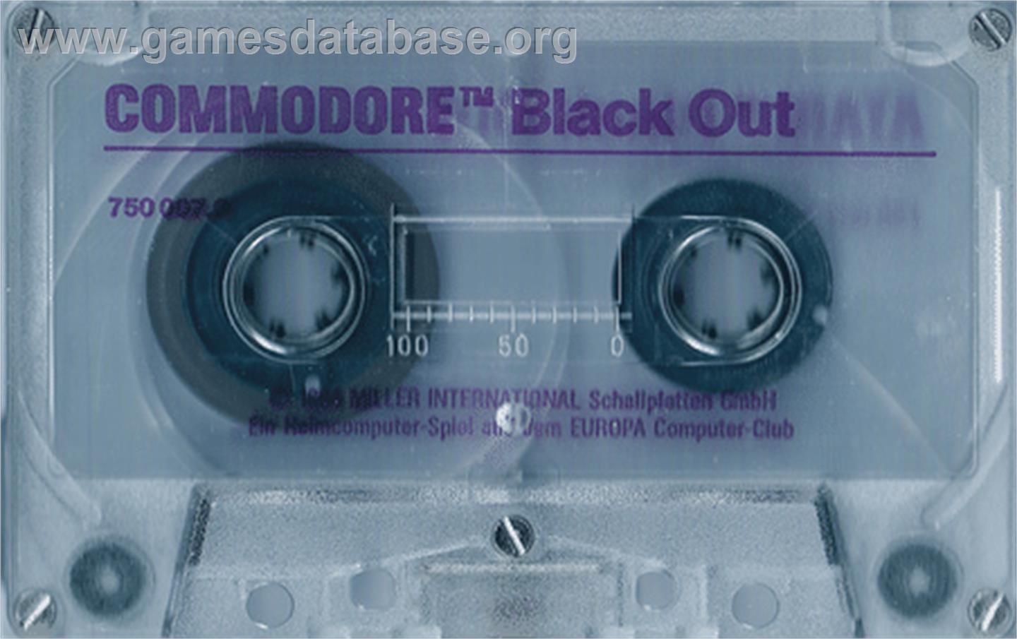 Black Out - Commodore 64 - Artwork - Cartridge
