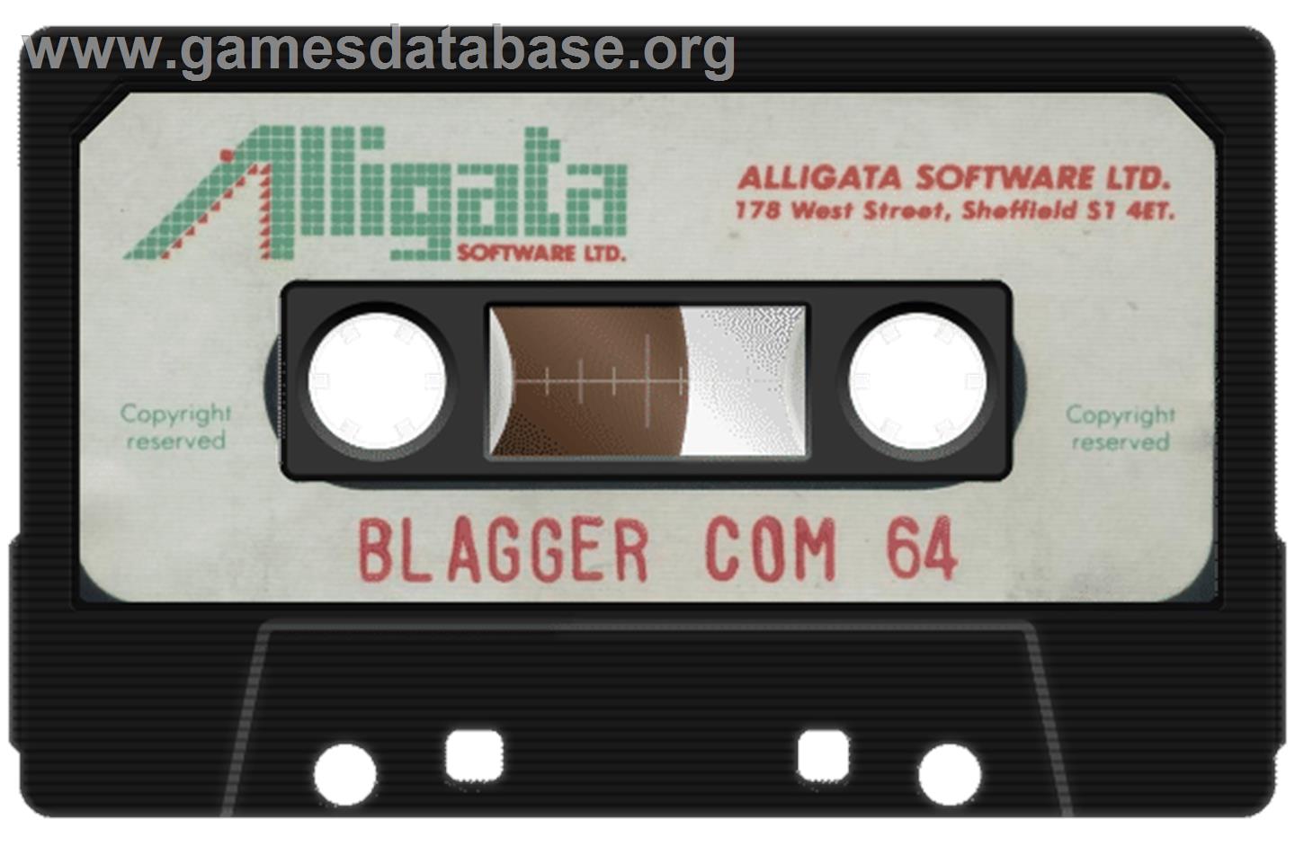 Blagger - Commodore 64 - Artwork - Cartridge