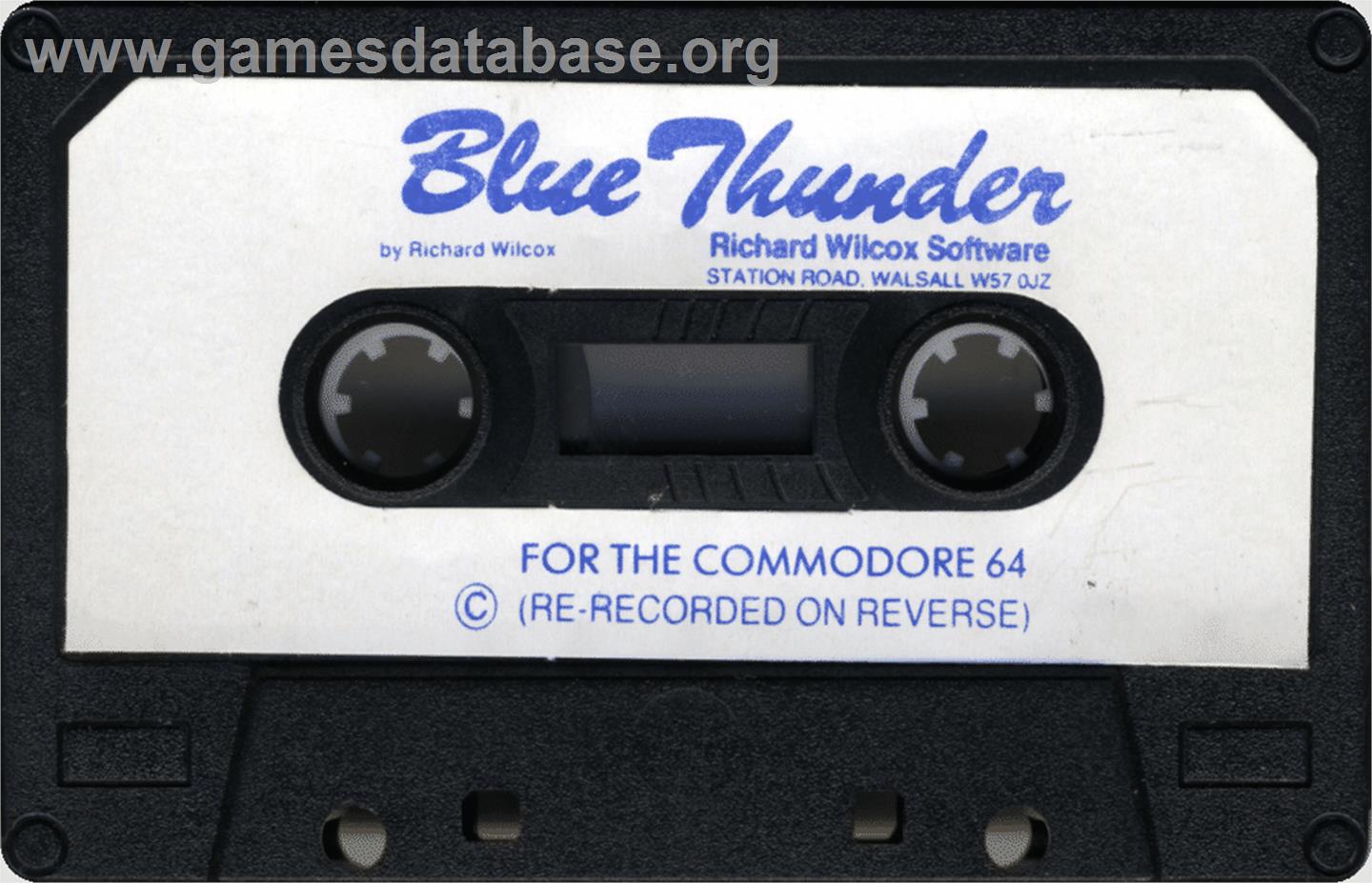 Blue Thunder - Commodore 64 - Artwork - Cartridge