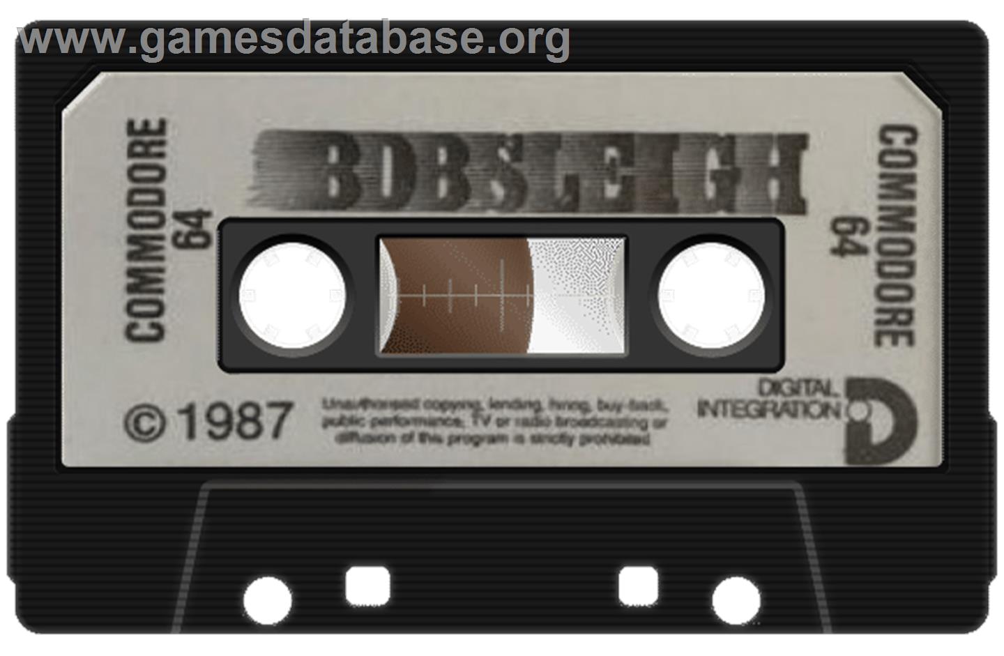 Bobsleigh - Commodore 64 - Artwork - Cartridge