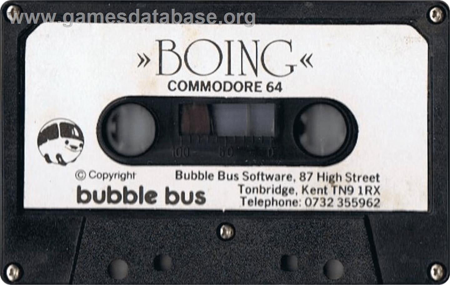 Boing! - Commodore 64 - Artwork - Cartridge