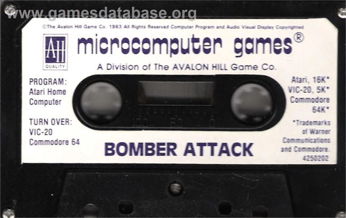 Bomber Attack - Commodore 64 - Artwork - Cartridge