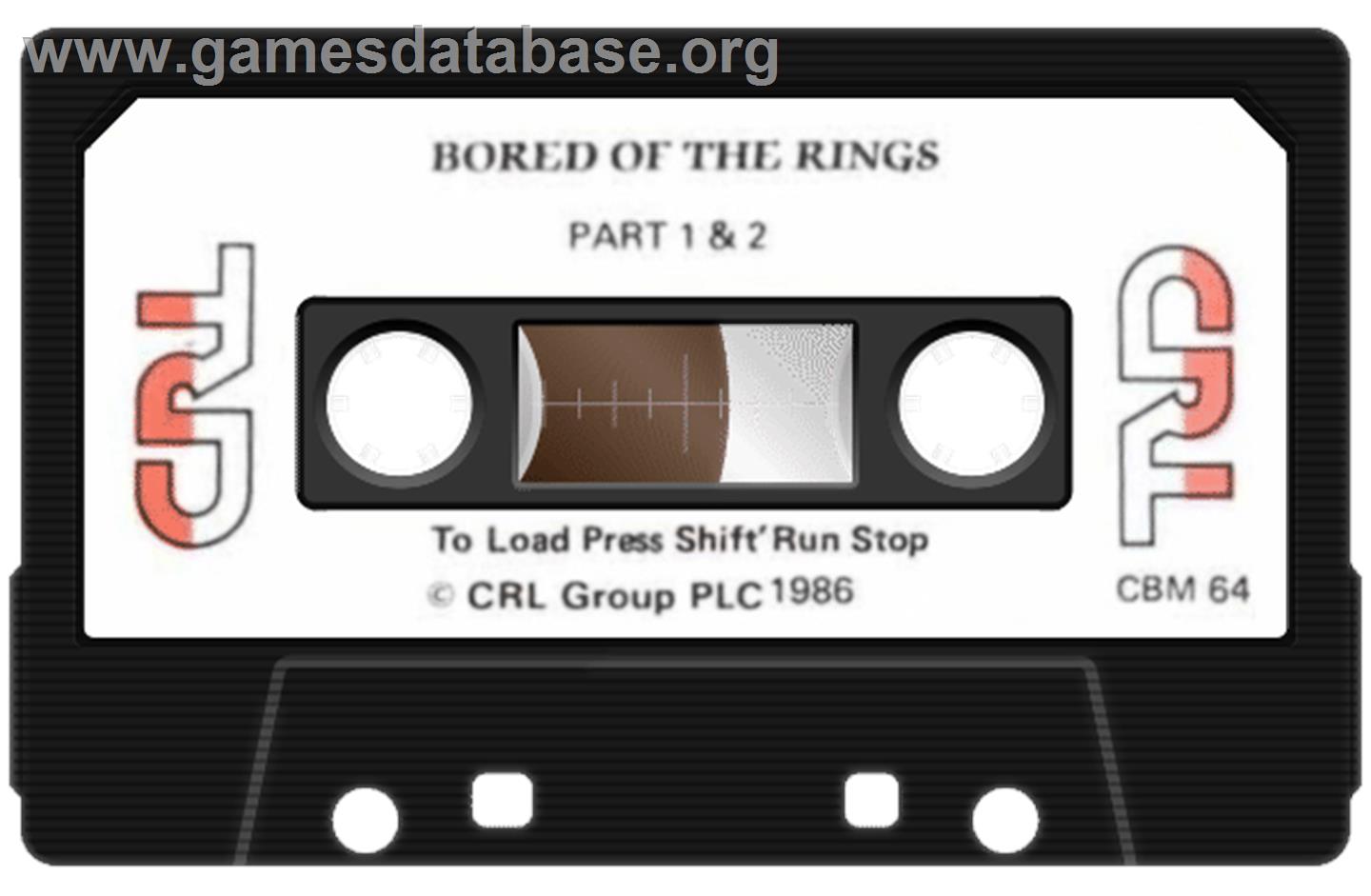 Bored Of The Rings - Commodore 64 - Artwork - Cartridge