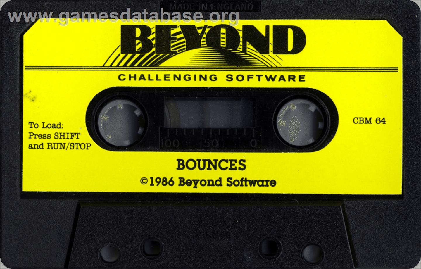 Bounces - Commodore 64 - Artwork - Cartridge