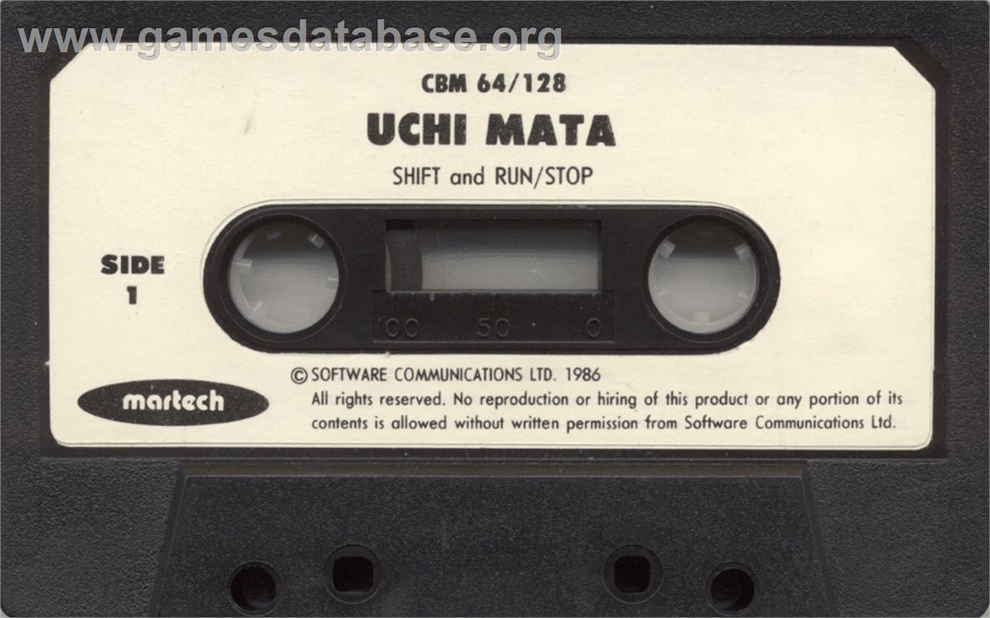 Brian Jack's Uchi-mata - Commodore 64 - Artwork - Cartridge