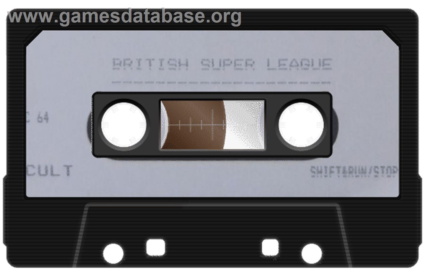 British Super League - Commodore 64 - Artwork - Cartridge