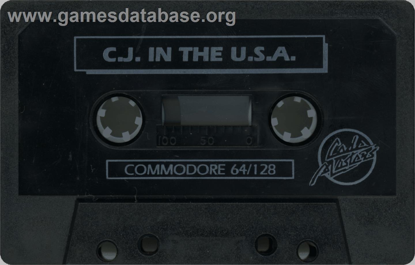CJ in the USA - Commodore 64 - Artwork - Cartridge